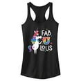 thumbnail image 1 of Junior's Inside Out Rainbow Unicorn Fab U Lous  Racerback Tank Top, 1 of 5