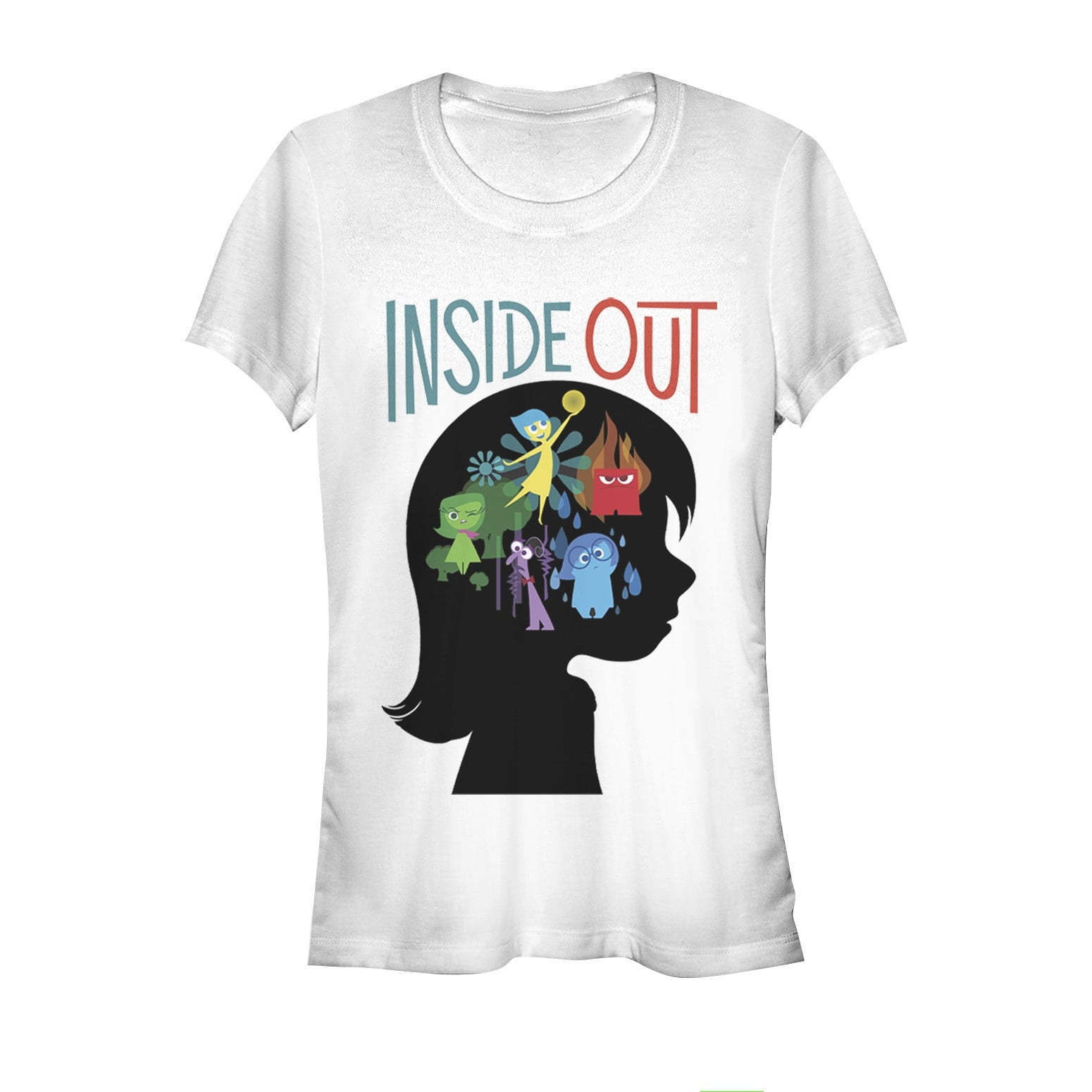 Junior's Inside Out Riley Emotions Silhouette Graphic Tee Athletic