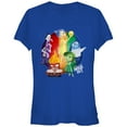 thumbnail image 1 of Junior's Inside Out Riley's Emotions Circle  Graphic Tee Royal Blue Large, 1 of 2