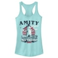 thumbnail image 1 of Junior's Jaws Amity Island New England Lighthouse Racerback Tank Top, 1 of 4