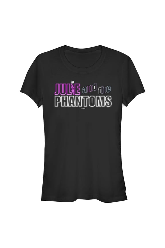 Junior's Julie and the Phantoms Light Up Logo  Graphic T-Shirt