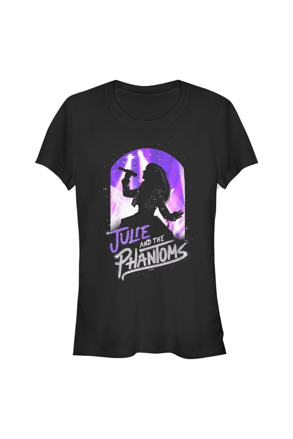 Junior's Julie and the Phantoms Singer Silhouette  Graphic T-Shirt