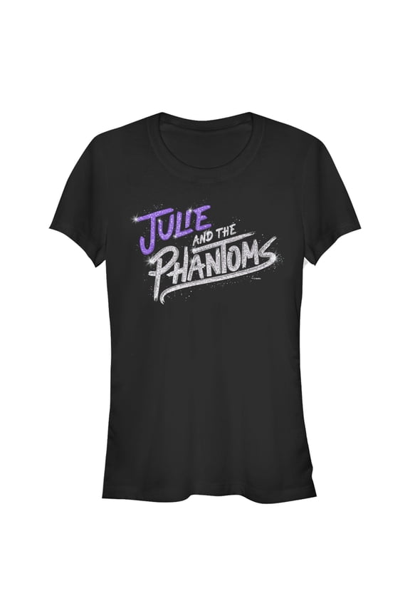Junior's Julie and the Phantoms Sparkle Logo  Graphic T-Shirt