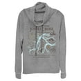 thumbnail image 1 of Junior's Jungle Cruise Excursion Map  Cowl Neck Sweatshirt Gray Heather X Large, 1 of 4