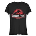 thumbnail image 1 of Junior's Jurassic Park Circle Logo  Graphic Tee Black Large, 1 of 2