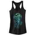 thumbnail image 1 of Junior's Jurassic Park Raptor on the Loose  Racerback Tank Top Black Medium, 1 of 4
