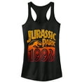 thumbnail image 1 of Junior's Jurassic Park Retro 1993  Racerback Tank Top Black Medium, 1 of 4