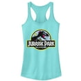 thumbnail image 1 of Junior's Jurassic Park Retro Party Logo  Racerback Tank Top Cancun X Large, 1 of 3