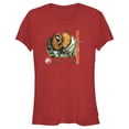 thumbnail image 1 of Junior's Jurassic World: Dominion Dilophosaurus Dinosaur in the Wild  Graphic Tee Red Medium, 1 of 3