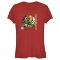 thumbnail image 1 of Junior's Jurassic World: Dominion Dilophosaurus Dinosaur in the Wild  Graphic Tee Red Small, 1 of 3