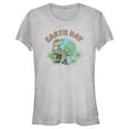 thumbnail image 1 of Junior's Jurassic World Earth Day Velociraptor Graphic Tee Athletic Heather X Large, 1 of 3