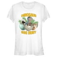 thumbnail image 1 of Junior's Jurassic World Easter Velociraptor Dinosaur Egg Hunt  Graphic Tee White Small, 1 of 3