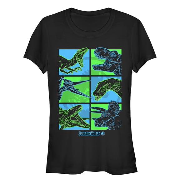 Junior's Jurassic World: Fallen Kingdom Dino Bingo Graphic Tee Black Small