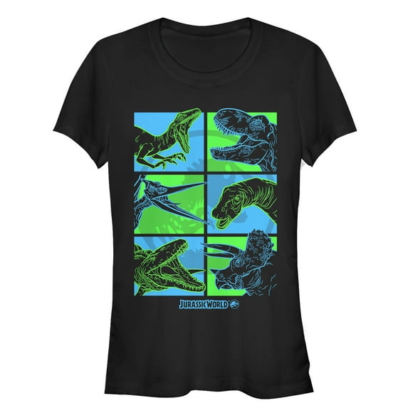 Junior's Jurassic World: Fallen Kingdom Dino Bingo Graphic Tee Black X Large