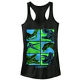 thumbnail image 1 of Junior's Jurassic World: Fallen Kingdom Dino Bingo  Racerback Tank Top Black X Large, 1 of 4