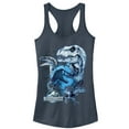 thumbnail image 1 of Junior's Jurassic World: Fallen Kingdom Dinosaur Frost Racerback Tank Top Indigo X Large, 1 of 3