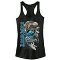 thumbnail image 1 of Junior's Jurassic World: Fallen Kingdom Dinosaur Montage  Racerback Tank Top Black 2X Large, 1 of 4
