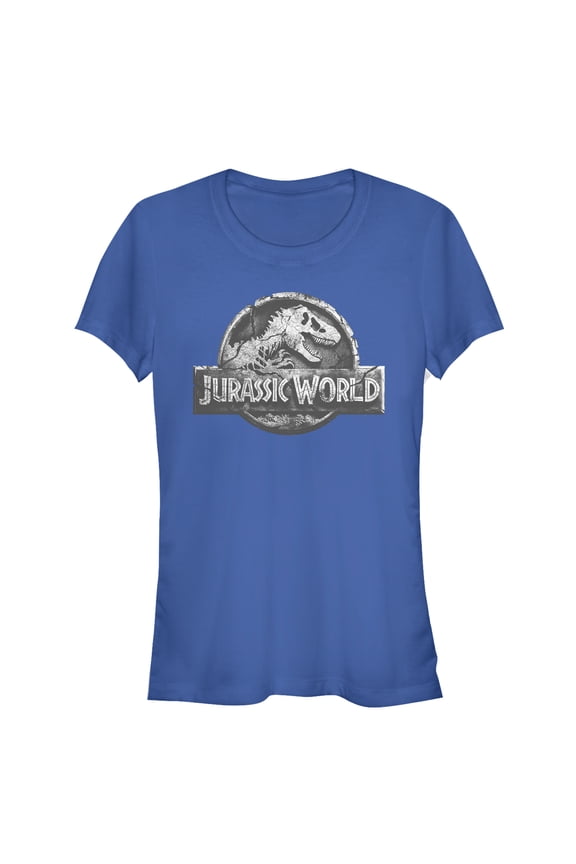 Junior's Jurassic World: Fallen Kingdom Logo Graphic Tee Royal Blue Small