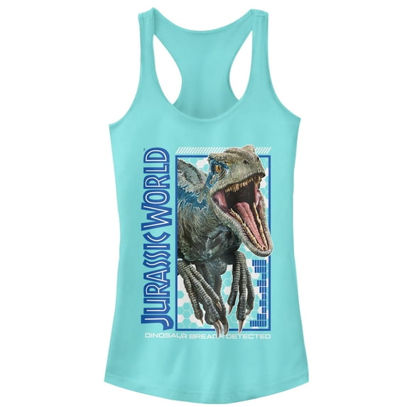 Junior's Jurassic World: Fallen Kingdom Raptor Breach Racerback Tank Top Cancun Small