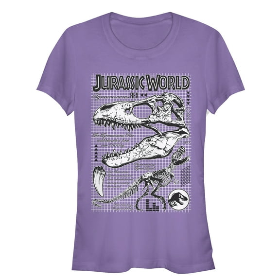 Junior's Jurassic World: Fallen Kingdom T. Rex Details  Graphic Tee Purple 2X Large