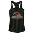 thumbnail image 1 of Junior's Jurassic World Iconic Logo  Racerback Tank Top Black Medium, 1 of 4