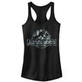 thumbnail image 1 of Junior's Jurassic World Jurassic Worldscale Tropical T. Rex Logo  Racerback Tank Top Black X Large, 1 of 4