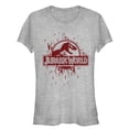 thumbnail image 1 of Junior's Jurassic World Logo Glitch Code  Graphic Tee Athletic Heather X Large, 1 of 2