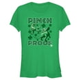 thumbnail image 1 of Junior's Jurassic World Pinch Proof  Graphic Tee Kelly Green Small, 1 of 3
