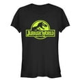 thumbnail image 1 of Junior's Jurassic World Retro T. Rex Logo Graphic Tee Black 2X Large, 1 of 2