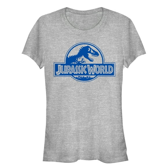 Junior's Jurassic World Simple T. Rex Logo  Graphic Tee Athletic Heather Large
