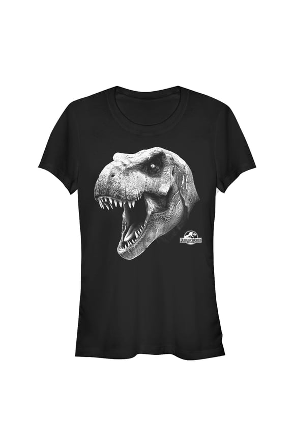 Junior's Jurassic World T. Rex Roar Graphic Tee Black Small