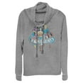 thumbnail image 1 of Junior's Justice League Mom of the Year  Cowl Neck Sweatshirt Gray Heather Small, 1 of 4
