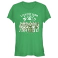 thumbnail image 1 of Junior's Justice League St. Patrick's Day Luckiest Team in the World Graphic Tee Kelly Green 2X Large, 1 of 3
