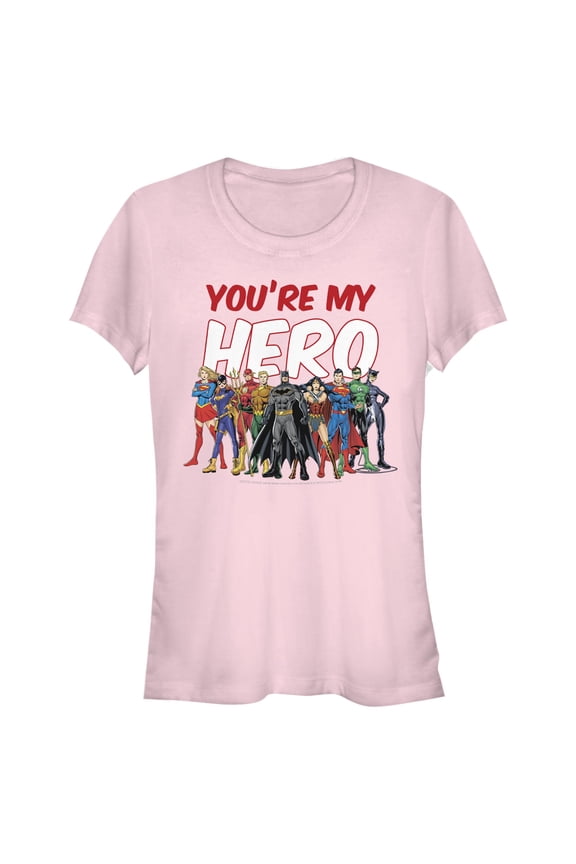 Junior's Justice League You’re My Hero Squad  Graphic T-Shirt