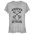 thumbnail image 1 of Junior's Kingdom Hearts 1 Clashing Blades Graphic Tee Athletic Heather Large, 1 of 3