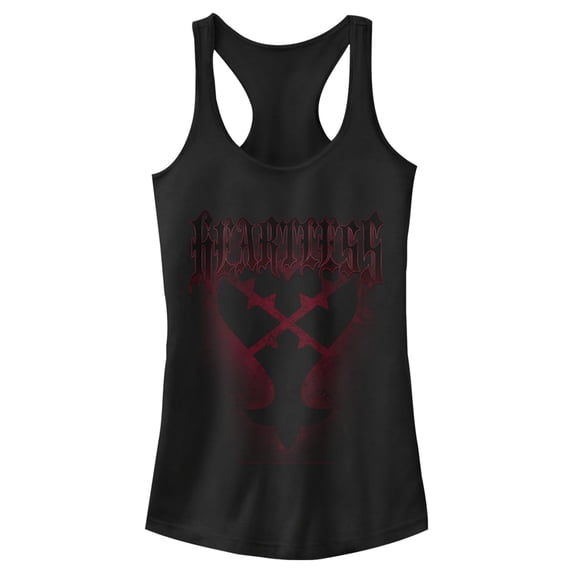 Junior's Kingdom Hearts 1 Darkness From Within Racerback Tank Top Black Large