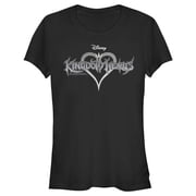 Junior's Kingdom Hearts 1 Game Logo Graphic Tee Black Small