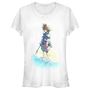 Junior's Kingdom Hearts 1 Hero by the Shore Graphic Tee White Medium
