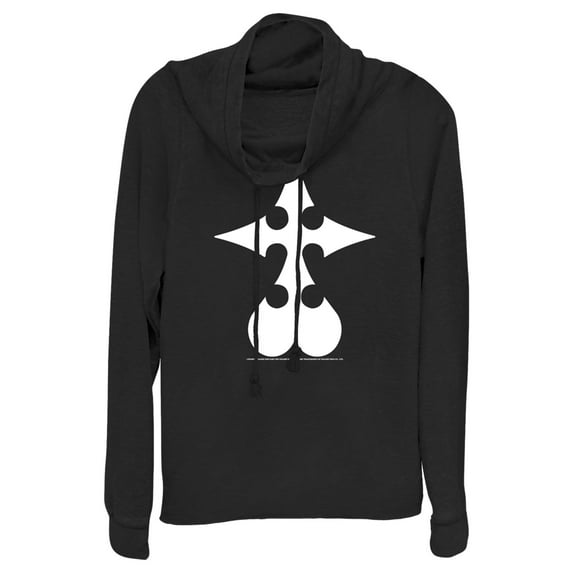 Junior's Kingdom Hearts 1 Organization XIII Cowl Neck Sweatshirt Black 3X Large