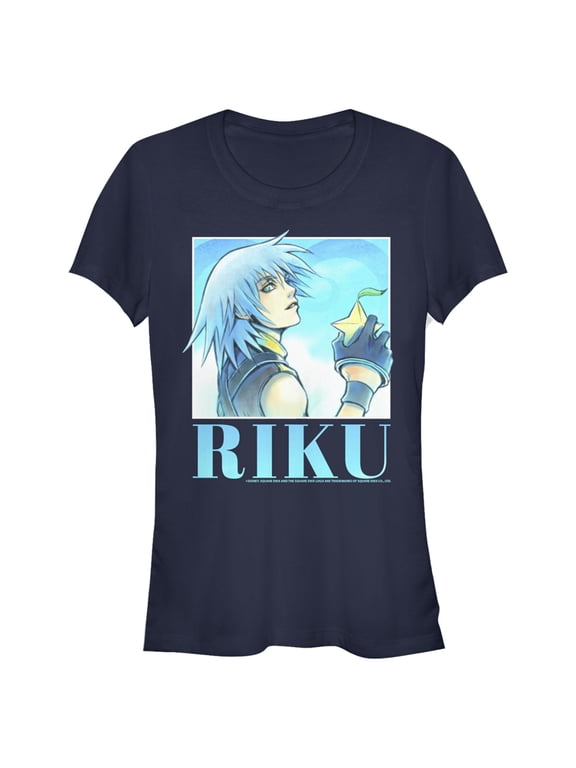Junior's Kingdom Hearts 1 Sora's Best Friend Graphic Tee Navy Blue X Large