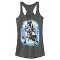 thumbnail image 1 of Junior's Kingdom Hearts 2 Box Art  Racerback Tank Top Charcoal X Large, 1 of 4