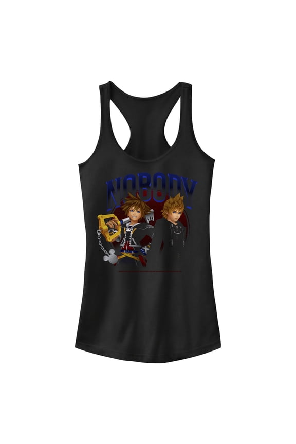 Junior's Kingdom Hearts 2 Keyblade Masters Racerback Tank Top Black X Large