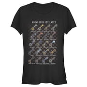 Junior's Kingdom Hearts 2 Know your Keyblade Graphic Tee Black Medium