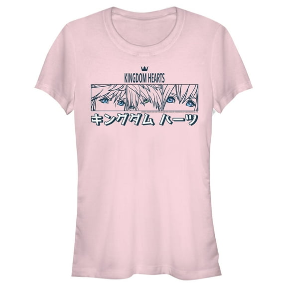 Junior's Kingdom Hearts 3 Triple Eye Shot  Graphic Tee Light Pink X Large