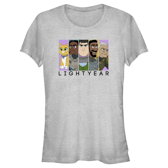 Junior's Lightyear Group Panels Graphic Tee Athletic Heather 2X Large