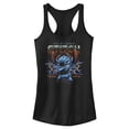 thumbnail image 1 of Junior's Lilo & Stitch 80s Rocker Stitch Racerback Tank Top Black Medium, 1 of 5