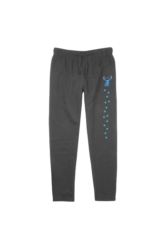 Junior's Lilo & Stitch Alien Footprint Jogger Sweatpants