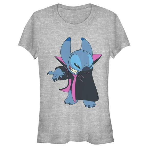 Junior's Lilo & Stitch Alien Vampire, aka Stitch  Graphic Tee Athletic Heather 2X Large