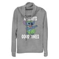 thumbnail image 1 of Junior's Lilo & Stitch Always Good Times Cowl Neck Sweatshirt, 1 of 4