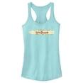 thumbnail image 1 of Junior's Lilo & Stitch Classic Surfboard Logo Racerback Tank Top Cancun Large, 1 of 4